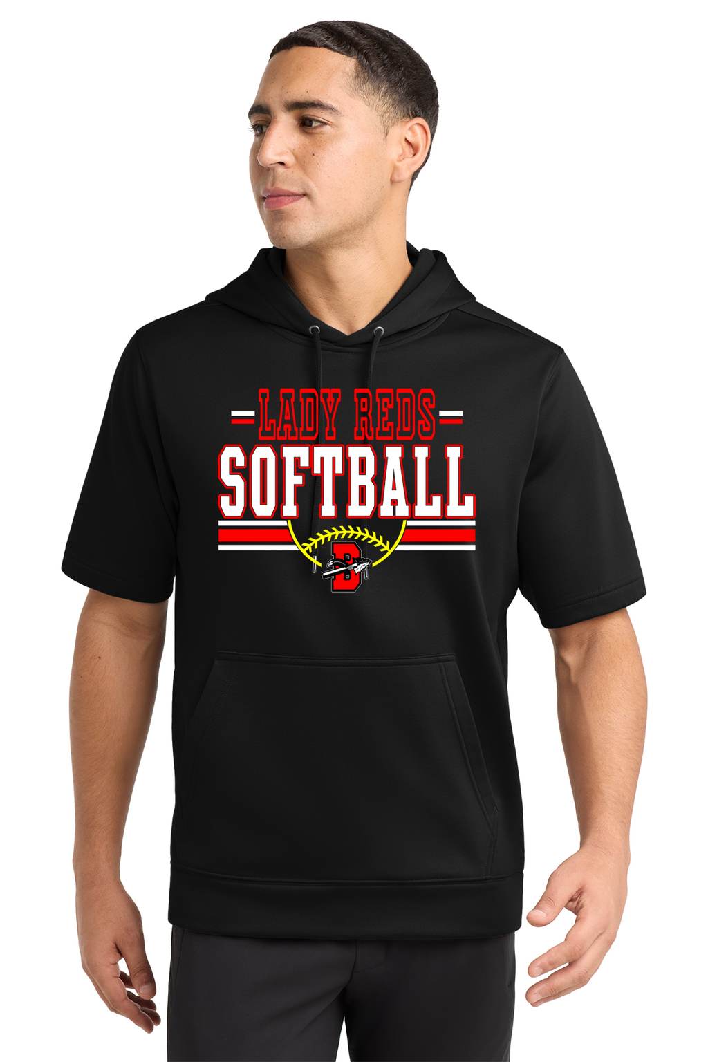 Bellaire Lady Reds Short Sleeve Hoodie