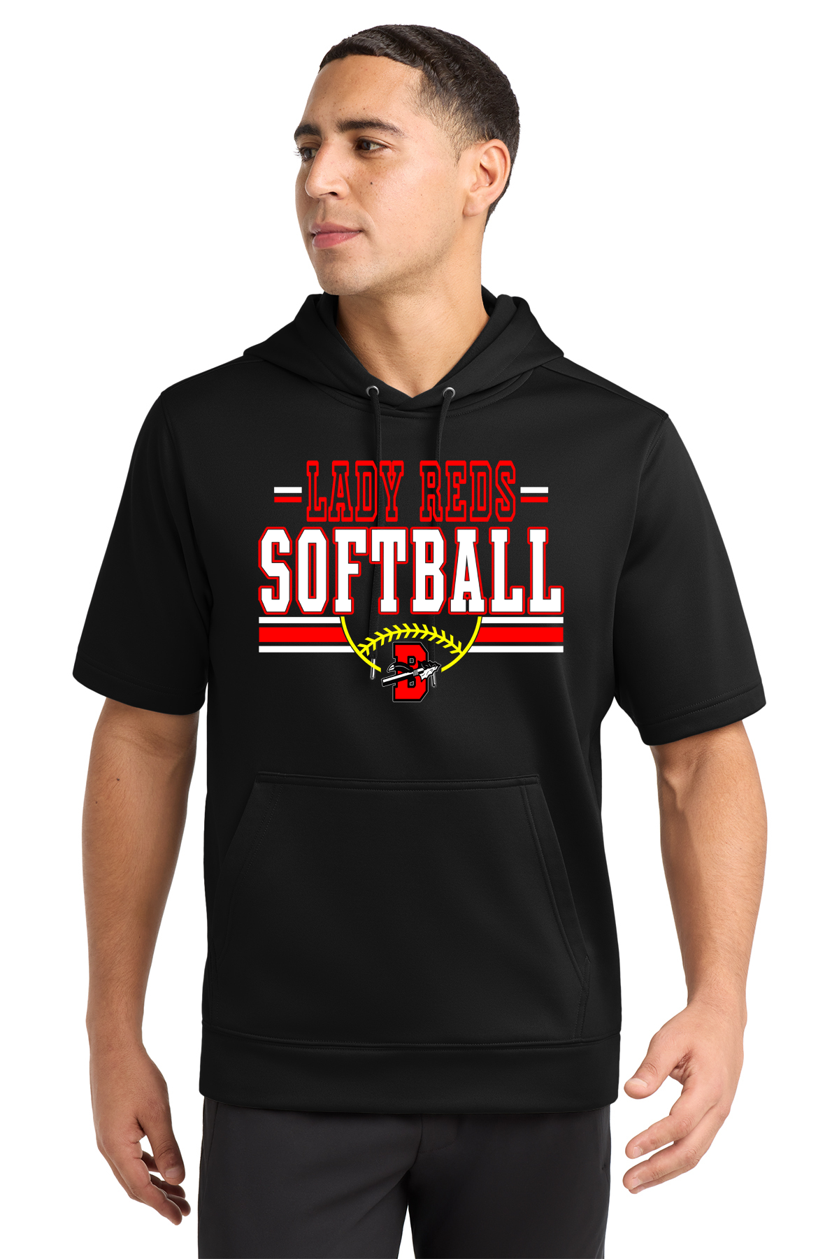 Bellaire Lady Reds Short Sleeve Hoodie