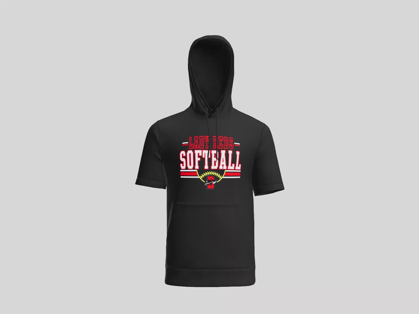 Bellaire Lady Reds Short Sleeve Hoodie